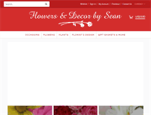 Tablet Screenshot of flowersdecorbysean.com